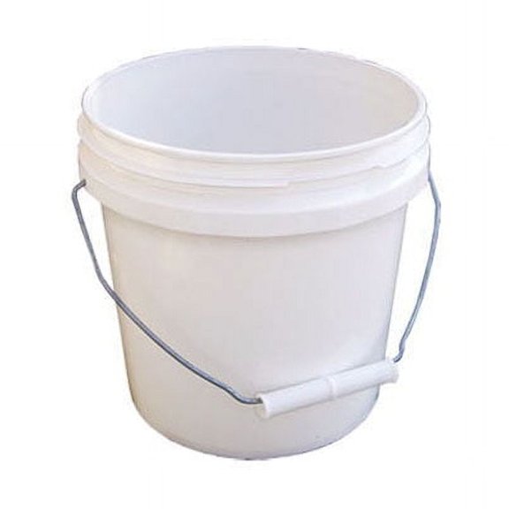 1 gal Encore Plastics 1123000 White Industrial Plastic Pail