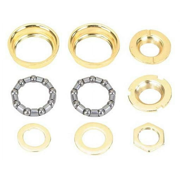 Bottom Bracket Set 1/Piece Crank 5/16x9 24t Gold. for bicycle bottom bracket, bike bottom bracket, lowrider bikes, beach cruiser