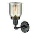 thumbnail image 3 of 203-BK-G58 Innovations Lighting Bell - 1 Light Wall Sconce In Industrial Style-10 Inches Tall and 5 Inches Wide-Matte Black Finish-Silver Plated, 3 of 4