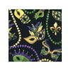 Mardi Gras Masks Beads 16 Ct Paper Beverage Napkins