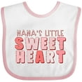thumbnail image 3 of Inktastic Nana's Little Sweet Heart Boys or Girls Baby Bib, 3 of 4