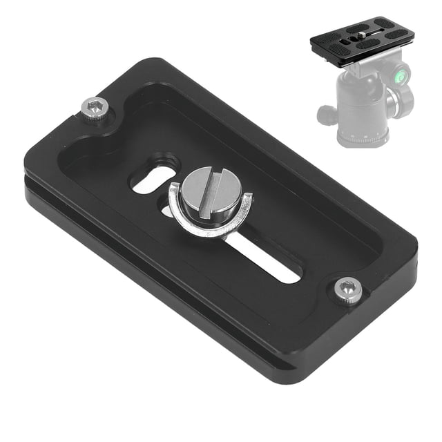 Placa De Liberación Para Trípode De Cámara, Tornillo Universal Tipo 1/4, 2 Tornillos Hexagonales, Placa De Instalación Rápida Resistente A La Corrosión, Buena Compatibilidad