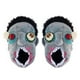 thumbnail image 2 of Pantuflas antideslizantes para Halloween, pantuflas cálidas con cabeza de zombi loca para Halloween, 2 of 7