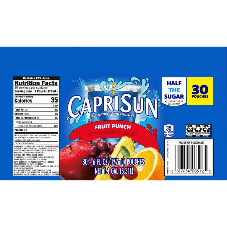 Capri Sun Fruit Punch Juice Box Pouches, 10 ct - Foods Co.