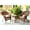 Brown, variant on Jeco W00205_2-CES007 3 Piece Honey Wicker Chair And End Table Set With Brown Chair Cushion