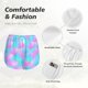 thumbnail image 4 of Balery Purple Dragon Scales Pantalones cortos deportivos para mujer con forro y dos bolsillos, elásticos, para entrenamiento, gimnasio, yoga-XX-Large, 4 of 7