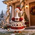 thumbnail image 6 of Qwtwty Christmas Goose Decor Outfit for 23" Lawn Statue, Funny Porch Goose Costume for Yard Lawn Outdoor Garden Patio Xmas Holiday Decor, 6 of 8