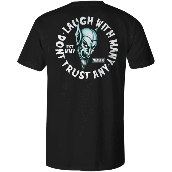 Anenberg, Laugh with Many Classic American Made Mens Crew Neck Tee Shirt