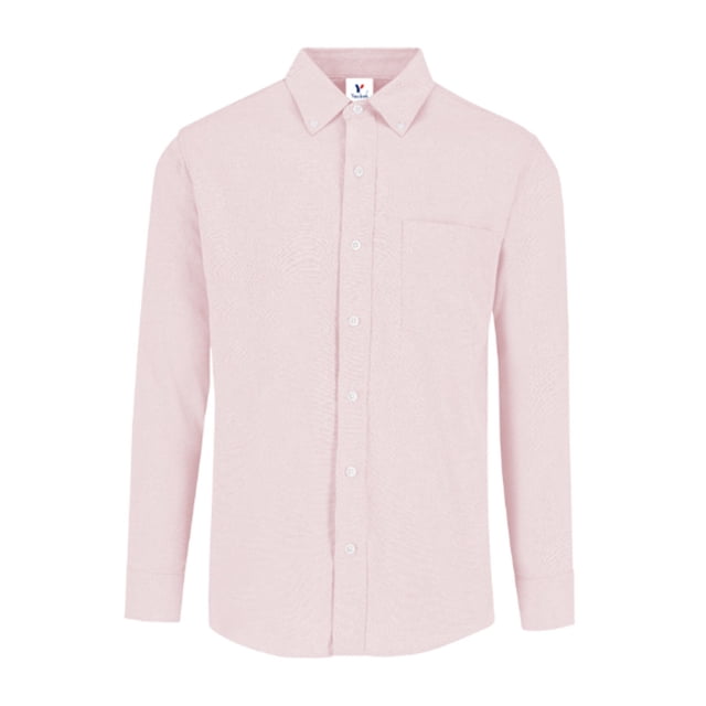 Camisa Oxford Manga Larga para Caballero, Color Rosa, Talla Chica 75% Algodón y 25% Poliéster. Yazbek C0605