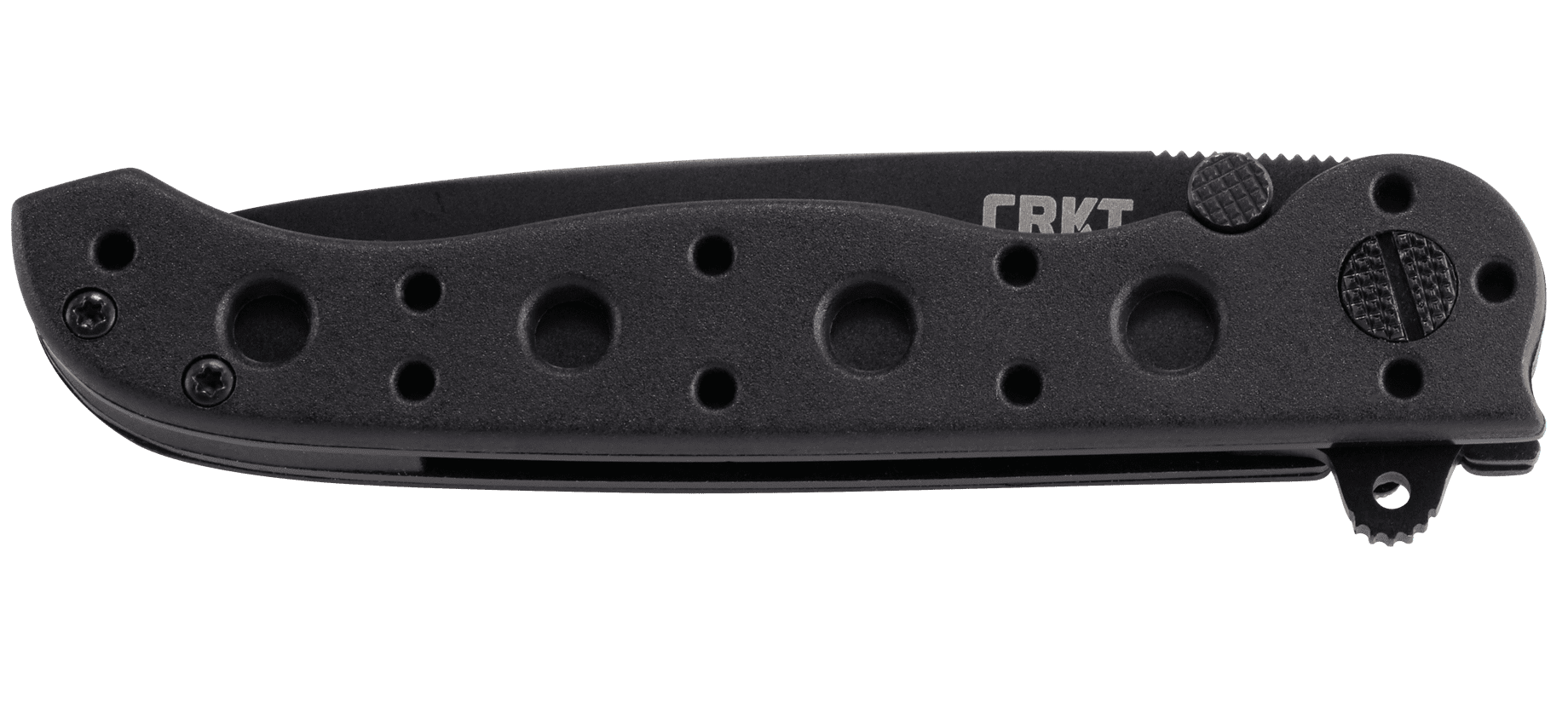 CRKT M16-10KZ Folding Knife with Liner Lock: 1.4116 Triple Point Serrations Blade, Glass-Reinforced Nylon Handle, Pocket Clip, M16-10KZ