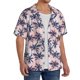 thumbnail image 2 of Fotbe Tropics Palm Trees Camisa Estampada de Manga Corta para Hombre, Casual de Verano, Estilo Playero, Sin Arrugas-Small, 2 of 5