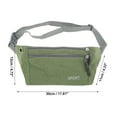 thumbnail image 4 of Unique Bargains 1 Pc Breathable Running Belt Solid Fanny Pack for Sports to Carry Phone Keys Green, 4 of 6