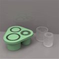 thumbnail image 4 of Popular! Upgraded Silicone Ice Tray And Mold Large Size Cylindrical Coffee Ice Tray For Refrigerator With Lid And Glass Accessories, 4 of 5