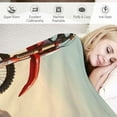 thumbnail image 3 of Nawypu  Boys Motocross Rider Plush Throw Blanket for Sofa Couch Extreme Sports Theme Sherpa Blanket Motorcycle Pattern Blanket Cool Dirt Bike Fuzzy Blanket Room Decor Twin, 3 of 6