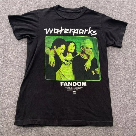 Rare Waterparks Men Black All Size 7D1343