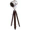 thumbnail image 2 of Hollywood Marine Nautical Spotlight Floor Lamp Tripod Home Decor Silver, 2 of 4