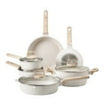 thumbnail image 2 of Granite Nonstick 17 Piece Pots and Pans Set for Induction Cookware Kitchen White, 2 of 10