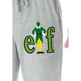 thumbnail image 3 of Elf The Movie Men's Holiday Film Logo Loungewear Sleep Bottoms Pajama Pants, 3 of 5