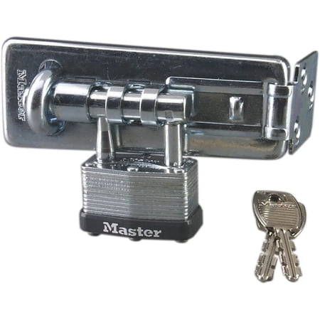 Master Lock Warded Padlock 105D Laminated Key Lock - Adjustable - 1-1/8 Silver