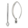 thumbnail image 3 of 925 Sterling Silver CZ Threader Earrings, 3 of 3