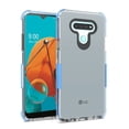 thumbnail image 3 of GSA Premium Side Spine Bumper Case for LG K51 - Clear/Light Blue, 3 of 3