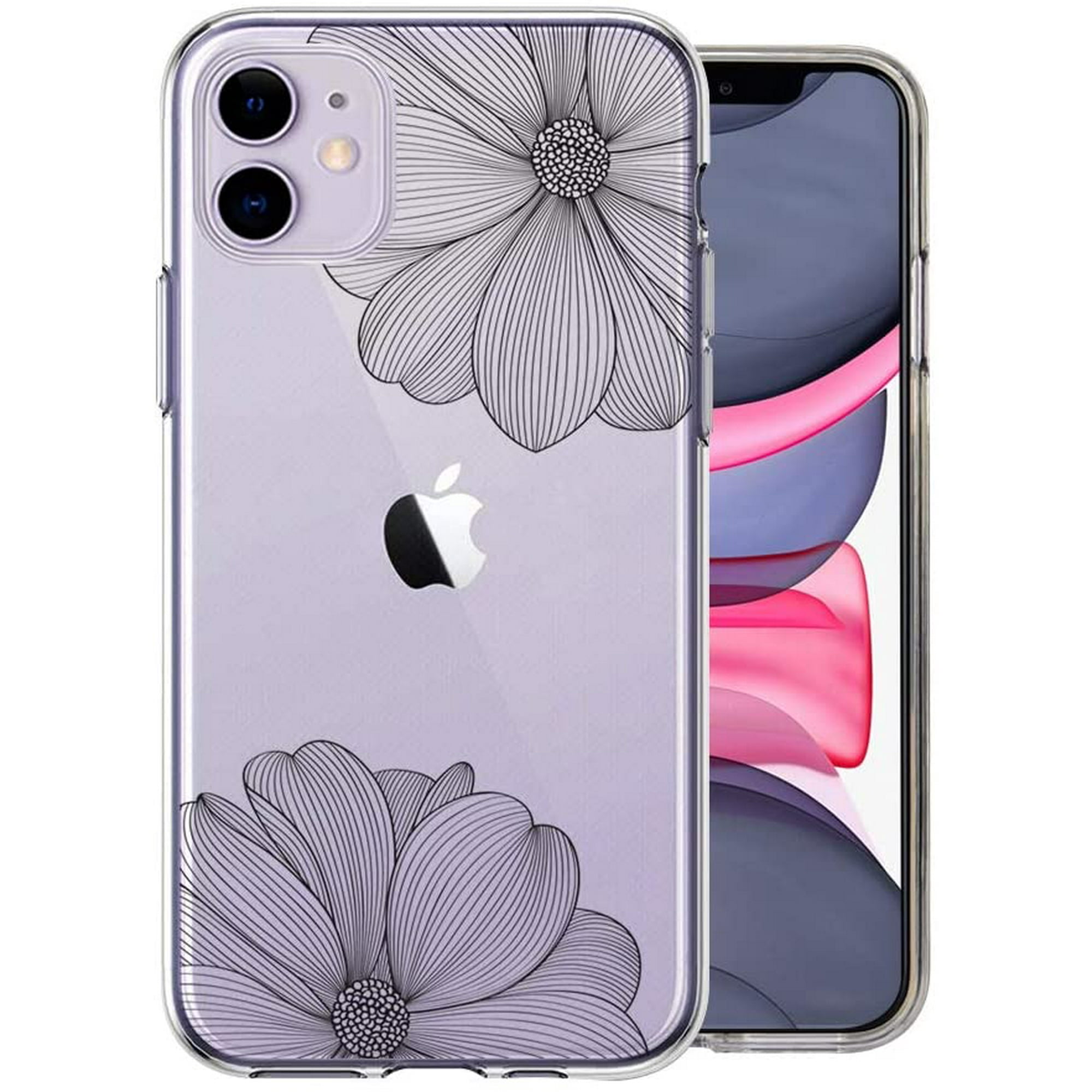 Kexaar Iphone 11 Case Clear Flower Design Soft Flexible Tpu Ultra Thin Shockproof Transparent Cute Floral Girls Walmart Canada