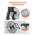 thumbnail image 6 of KFFKFF 20-Inch Industrial Floor Fan with Adjustable Tilt, 3-Speed Settings, High Airflow of 4800 CFM, Durable Metal Design for Versatile Use in Homes, Gyms, Offices, Garages, and Commercial Spaces, 6 of 9