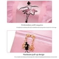 thumbnail image 4 of Sonducket Bolso de baile latino para niñas con bordado y detalle de lentejuelas que añaden glamour al vestido de baile Bolso de hombro de moda Bolsas de mensajero y de hombro hilo largo rosa, 4 of 6