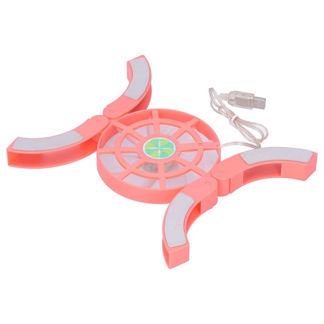DRS04 Computadora plegable Enfriador para computadora portátil Almohadilla de enfriamiento Base de enfriamiento USB luminosa (Rosa)