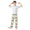 thumbnail image 2 of Cute Sleepy Hippo Vector in Flat Style Christmas Pajama Pants Soft and Lightweight Elastic Waistband Christmas Pajama Pants, 2 of 8