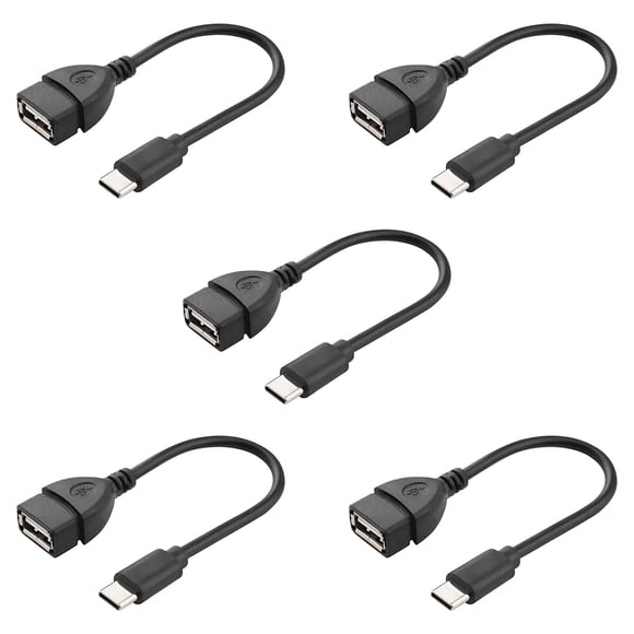 Paquete de 5 Cables Adaptador OTG USB tipo C Accesorios Vcoapa