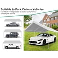 thumbnail image 6 of COBIZI 12x20ft Carport Heavy Duty, Portable Car Garage with Built-in Sandbags, Waterproof Car Canopy for Truck, Boat, SUV with All-season Tarp, White, 6 of 12