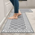 Findosom 20"x32"+20"x48" 2pcs Kitchen Rug Set Non Slip Kitchen Runner