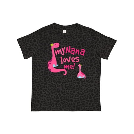 

Inktastic Nana Loves Me Dinosaur Gift Toddler Toddler Girl T-Shirt