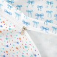 thumbnail image 4 of spefrowx Blue Watercolor Bow Duvet Cover Queen for Kids, Cartoon Princess Style Queen Bedding, Stars Reversible, 3-Piece, 1 Duvet Cover and 2 Pillowcases, 4 of 6