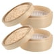 thumbnail image 1 of 2 vaporeras de bambú de 8 pulgadas para cocinar dim sum chino, postres, hojas de loto, arroz, utensilios de cocina con tapa, 1 of 7