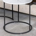 thumbnail image 3 of set de mesas decorativas blancas metal 2 piezas, 3 of 7