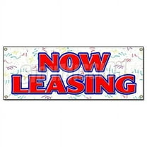18 x 48 in. Now Leasing Banner Sign