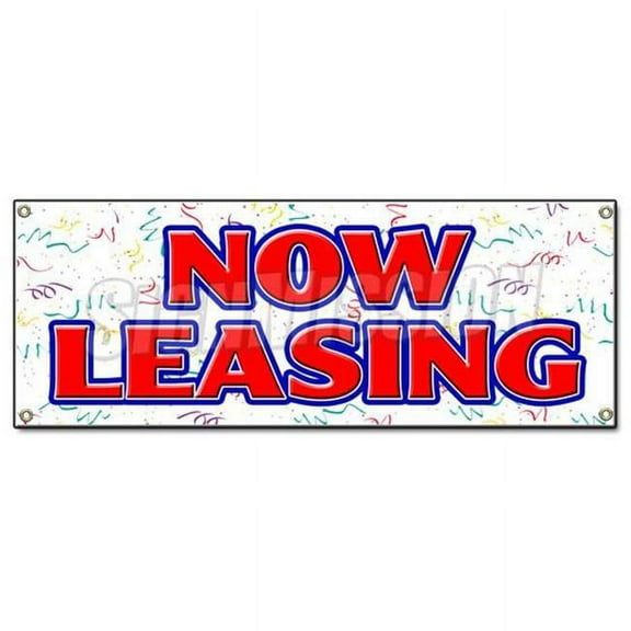 18 x 48 in. Now Leasing Banner Sign