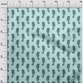 thumbnail image 2 of oneOone Tissu Popeline de Coton Imprimé Hippocampe pour Couture Largeur 56 Pouces, 2 of 4