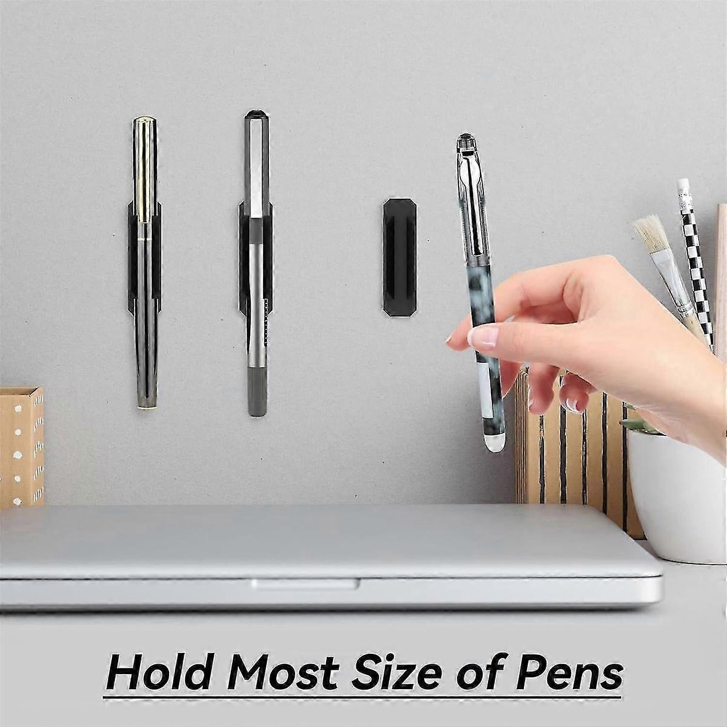 16Pack Adhesive Pen Holder Clipboard Pen Holder Stick On Pencil Holder Self Adhesive Silicone Pencil Marker Clip