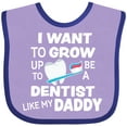 thumbnail image 3 of Inktastic I Want to Grow Up to Be a Dentist Like My Daddy Boys or Girls Baby Bib, 3 of 4
