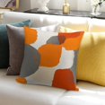 thumbnail image 7 of Orange And Grey Abstract Art Artwork Pillow Covers,Orange And Grey Abstract Art Artwork Throw Pillow Covers 24"×24" ,Living Room Sofa Couch Pillow Covers,Decorative Pillow Covers, 7 of 7