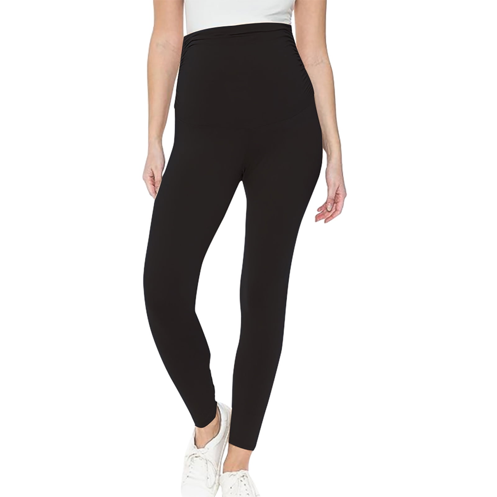 Wyongtao Women's Maternity Joggers Casual Yoga Sweatpants Quick-Dry Lightweight Active Pants,Black