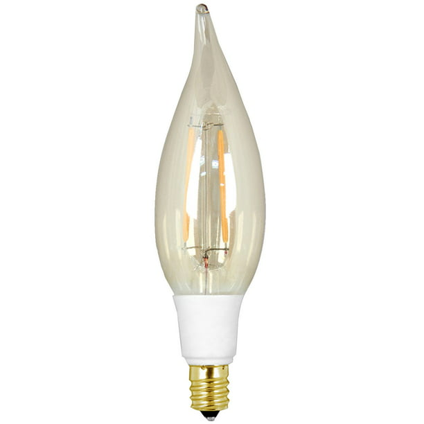 Ge Lighting 66086 Led Vintage, Chandelier Light Bulbs With Candelabra Base