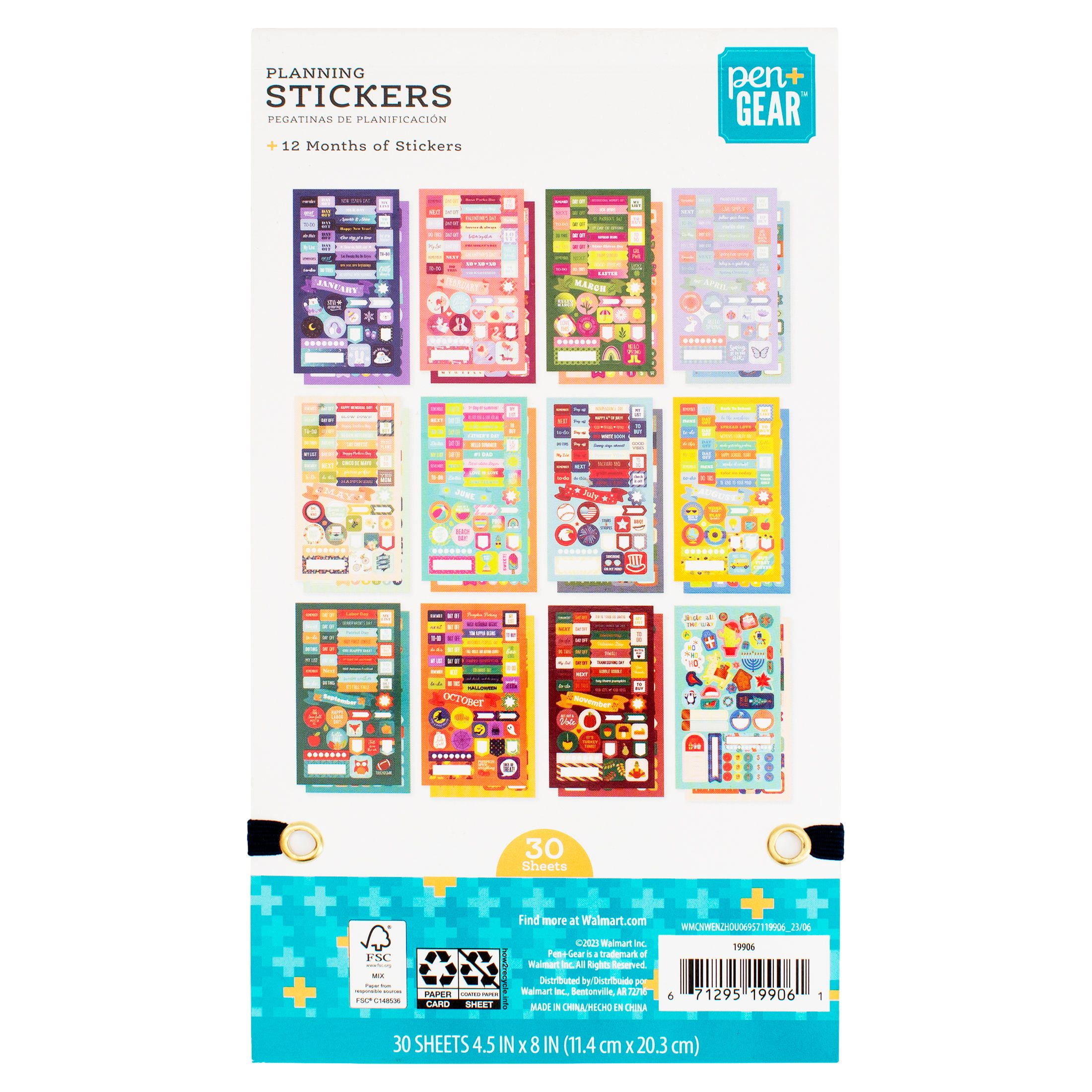 Monthly Planner Sticker Kit Graphic by Planner Fans · Creative Fabrica