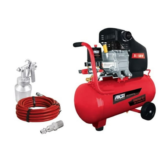 Kit Compresor con Accesorios Aksi Semi Profesional