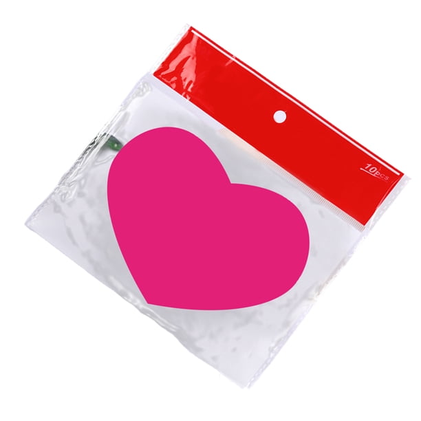 Señales de papel de ráfaga, 50 piezas, decoración del hogar, accesorios de bricolaje, suministros de venta de garaje, decoración de Ropa, zapatos y accesorios Miscelánea Corazón Rosa roja
