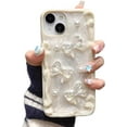 thumbnail image 6 of Compatible with iPhone Case,Cute Elegance Glitter Bow Knot Pattern Silicone [ Drop&Full Body Protection] Shockproof Cover Phone Case (Grey,iPhone 13 Pro), 6 of 6