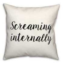 Creative Products Screaming 18x18 Spun Poly Pillow